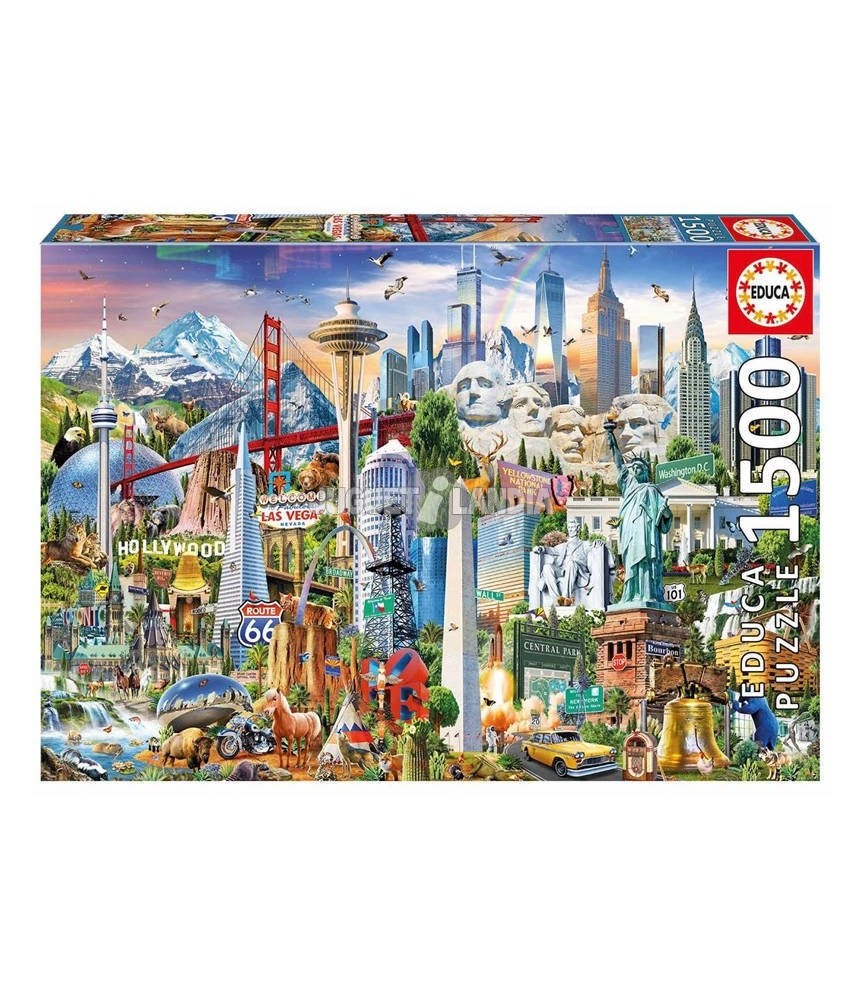 Educa Asia Landmarks - jigsaw puzzle of 1500 pieces