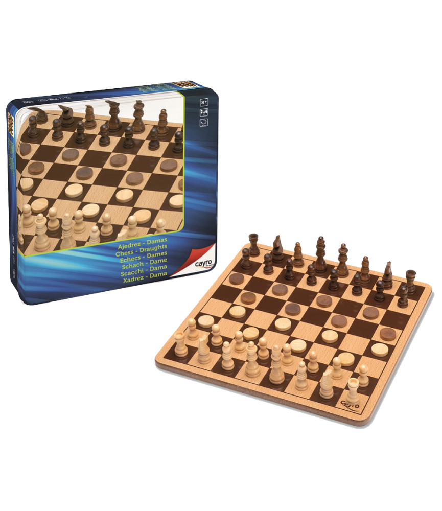 Jogo de tabuleiro de damas chinesas de madeira - 2 em 1 dermes de xadrez  chinês e xadrez para o tempo em família